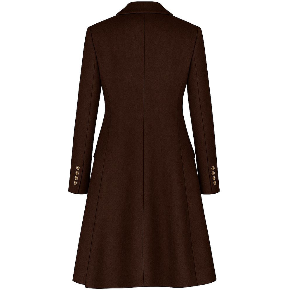 Made in Italy Brown Wool Jackets & Coat