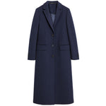 Made in Italy Blue Wool Jackets & Coat
