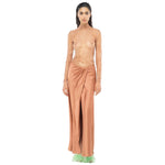PINKO Brown Polyester Skirt