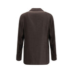 Brunello Cucinelli Prince of Wales Wool Blazer