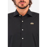 La Martina Blue Cotton Shirt