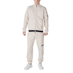 EA7 Emporio Armani Beige Cotton Sweatsuit