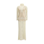 Rabanne Laced ivory long Dress