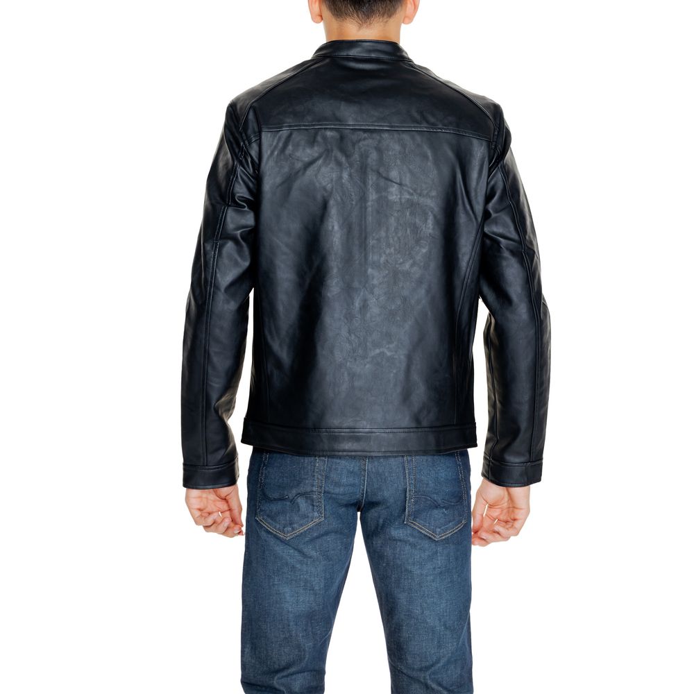 Jack Jones Black Polyester Jackets & Coat