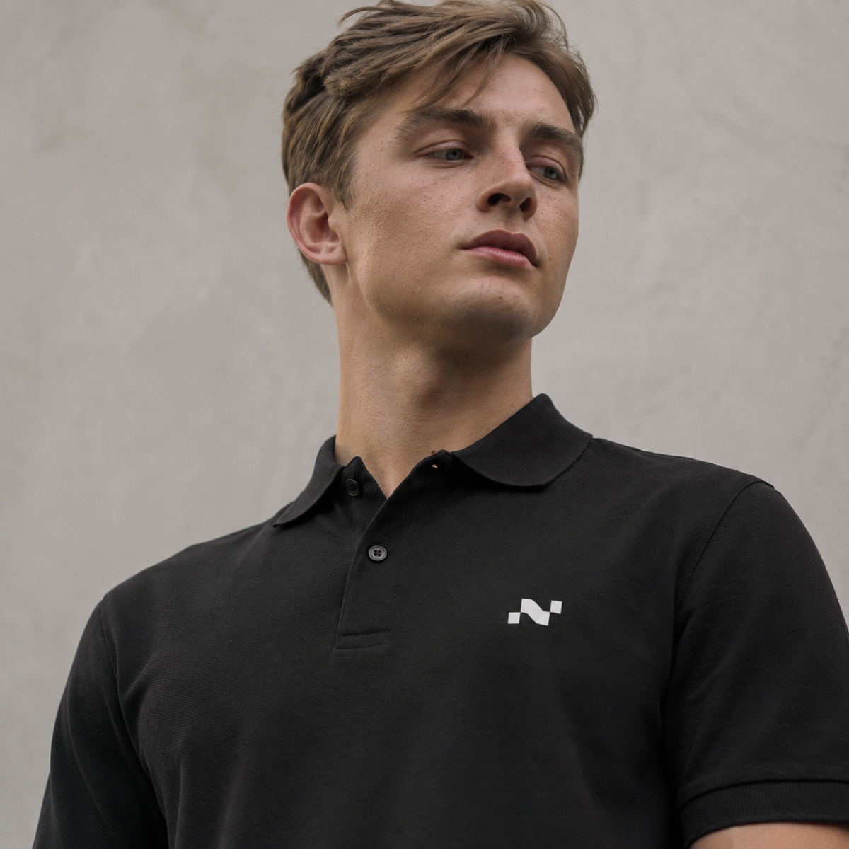 Noctilupus Polo Shirt in Black