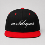 Noctilupus Snapback Cap in Black and Red